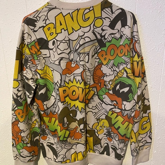 Preowned Looney Tunes Crew neck - Picture 3 of 5